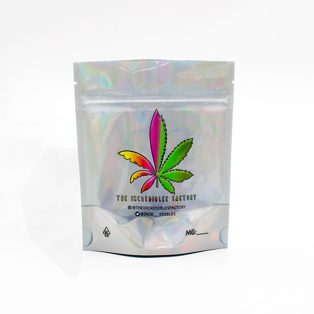 Holographic Mylar Weed Cannabis Packaging Bags