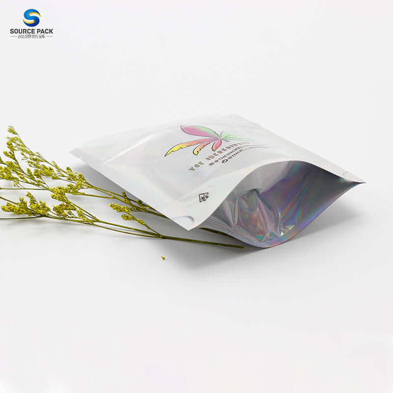 Holographic Mylar Weed Cannabis Packaging Bags