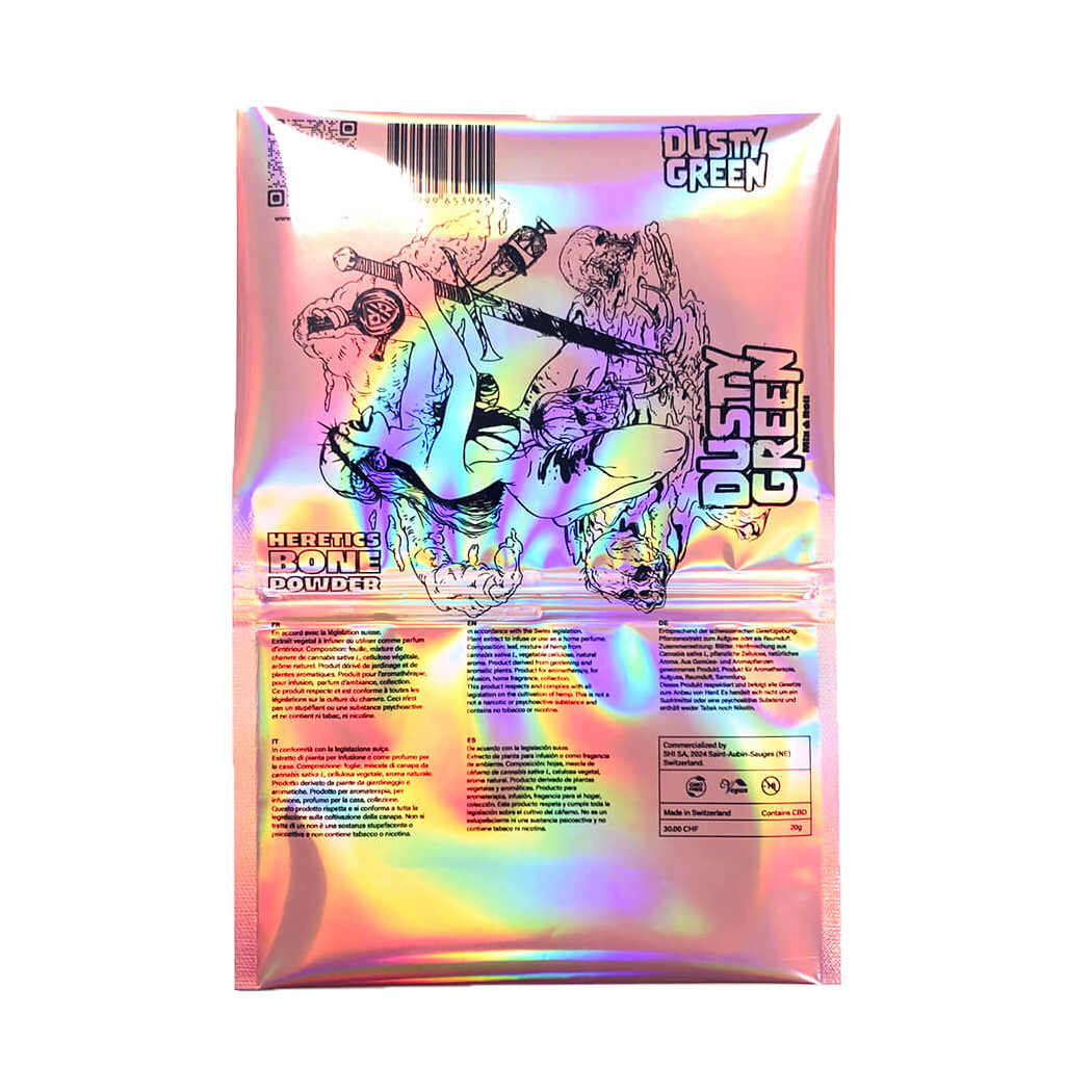 Holographic Packaging Rolling Tobacco Pouches with Sticker